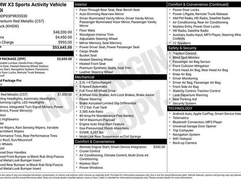 Used 2023 BMW X3 xDrive30i w/ Premium Package image 24