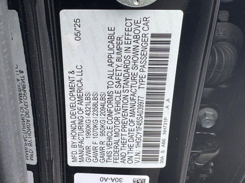 Certified 2025 Honda Accord SE image 27