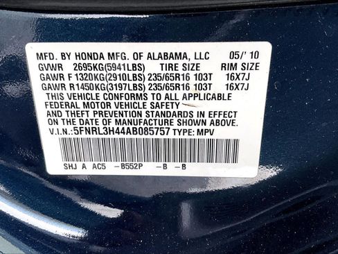 Used 2010 Honda Odyssey EX image 34