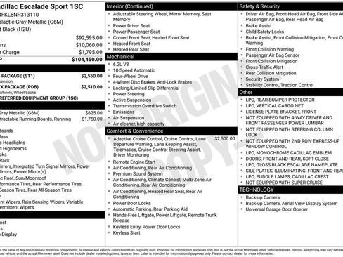 Used 2022 Cadillac Escalade Sport w/ Touring Package image 9