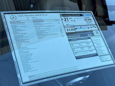 Certified 2024 Mercedes-Benz AMG GT 43 image 31