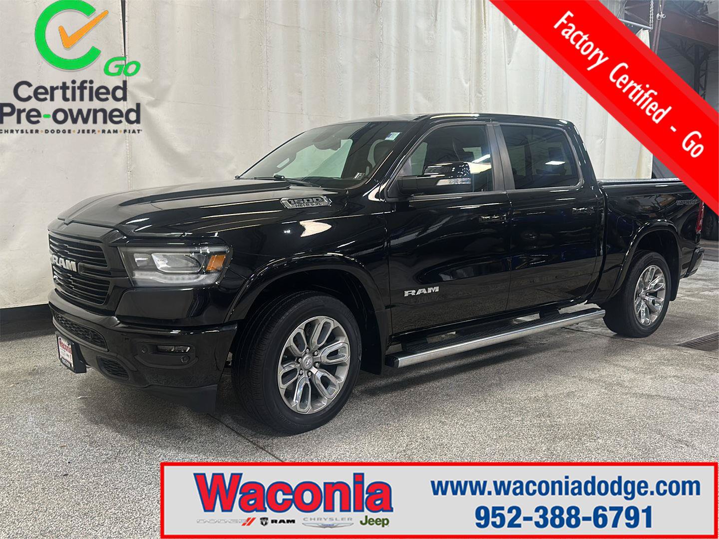 Certified 2020 RAM 1500 Laramie w/ Sport Appearance Package AWD/4WD image 1
