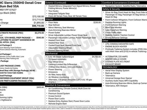 Used 2023 GMC Sierra 2500 Denali w/ Denali Ultimate Package AWD/4WD image 2