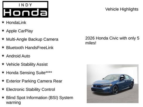 New 2026 Honda Civic Sport image 7