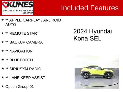 Used 2024 Hyundai Kona SEL AWD/4WD image 2