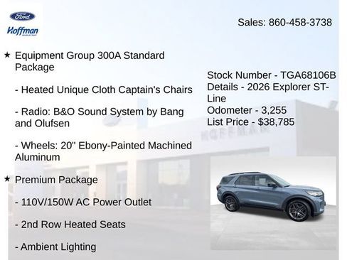 Used 2026 Ford Explorer ST-Line w/ ST-Line Street Pack RWD image 5
