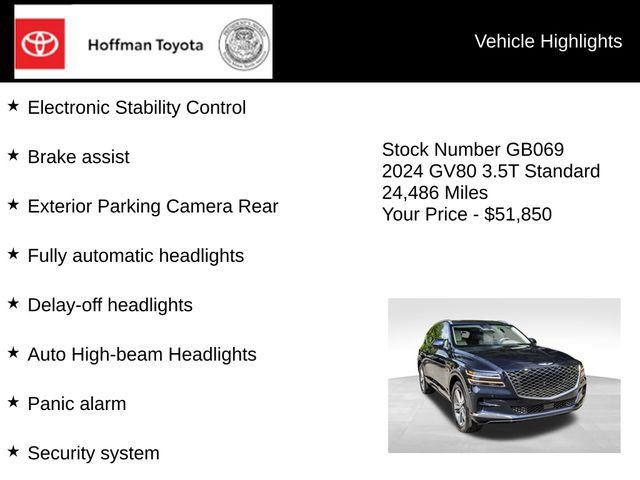 Used 2024 Genesis GV80 3.5T AWD/4WD image 30