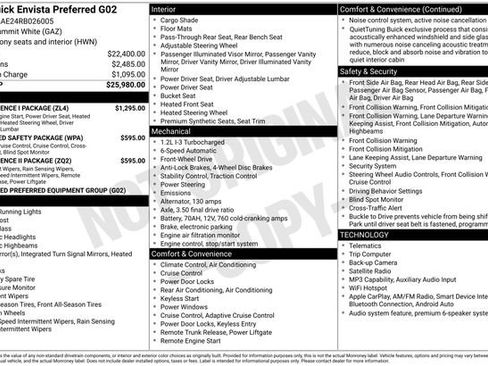 Used 2024 Buick Envista Preferred w/ Convenience I Package FWD image 7