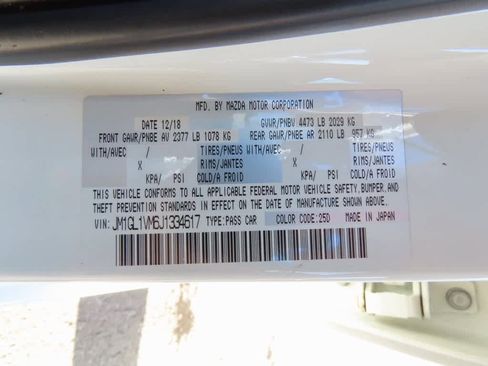 Used 2018 MAZDA MAZDA6 Touring image 27