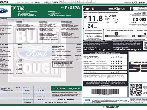 Used 2020 Ford F150 Lariat w/ Equipment Group 502A Luxury AWD/4WD image 31