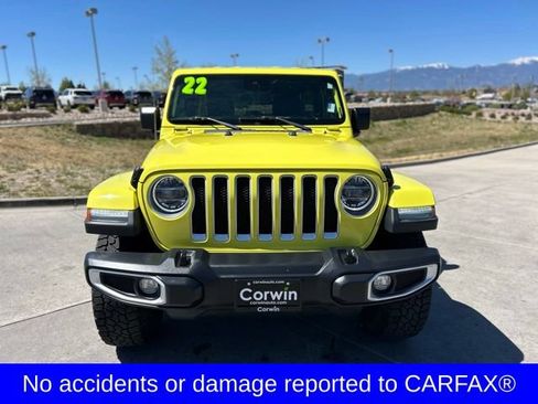 Used 2022 Jeep Wrangler Unlimited Sahara w/ LED Lighting Group AWD/4WD image 2