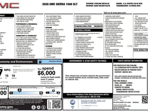 Used 2026 GMC Sierra 1500 SLT w/ SLT Premium Plus Package AWD/4WD image 8
