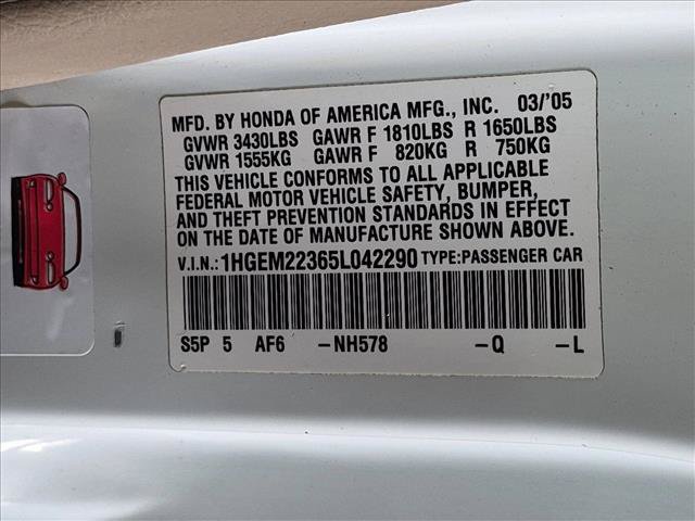 Used 2005 Honda Civic VP image 22