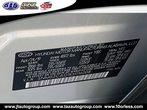 Used 2019 Hyundai Santa Fe SE AWD/4WD image 20