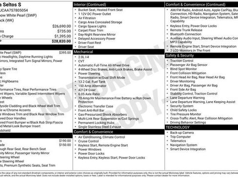 Certified 2025 Kia Seltos S AWD/4WD image 24