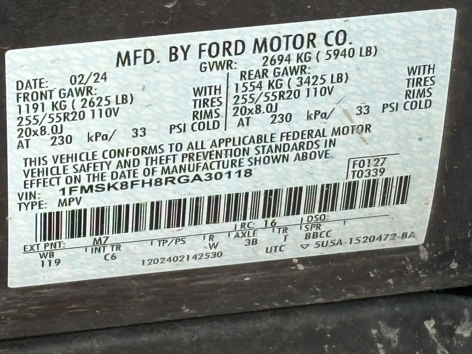 Used 2024 Ford Explorer Limited AWD/4WD image 20