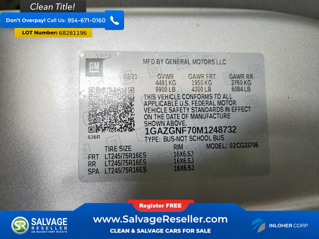 Used 2021 Chevrolet Express 3500 LS RWD image 16
