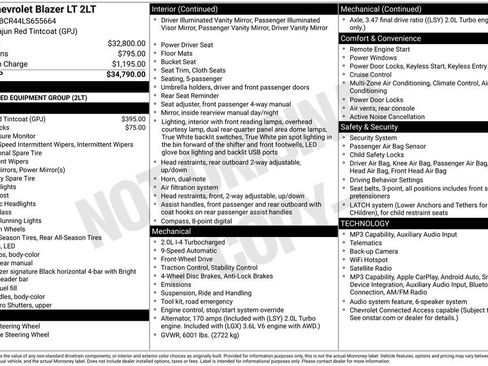 Used 2020 Chevrolet Blazer LT image 2