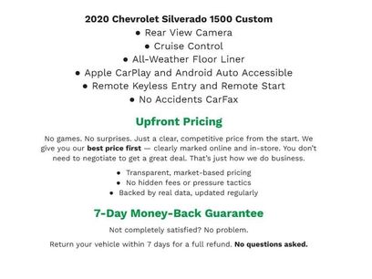 Used 2020 Chevrolet Silverado 1500 Custom w/ Custom Value Package