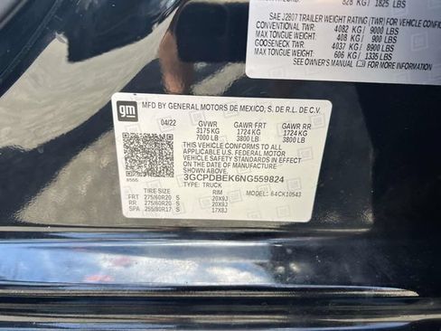 Used 2022 Chevrolet Silverado 1500 Custom w/ LPO, Dark Essentials Package AWD/4WD image 20