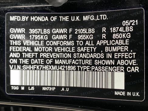 Used 2021 Honda Civic EX image 45