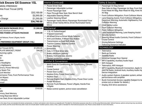 Used 2023 Buick Encore GX Essence w/ Experience Buick Package AWD/4WD image 5