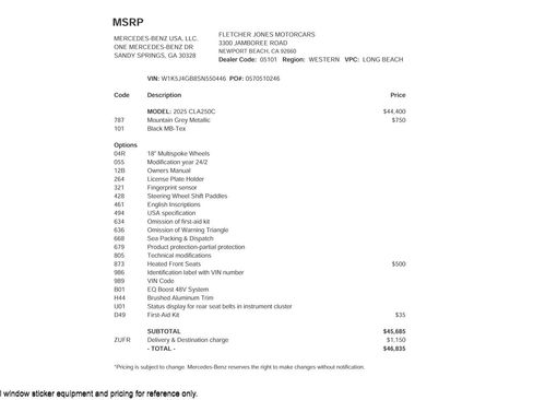 Certified 2025 Mercedes-Benz CLA 250 image 4