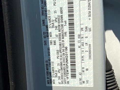 Used 2022 Ford F150 XLT w/ Equipment Group 302A High AWD/4WD image 10