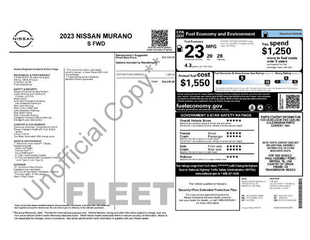 Used 2023 Nissan Murano S FWD image 3