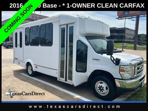 Used 2016 Ford E-350 and Econoline 350 Super Duty w/ Shuttle Bus Prep Package RWD image 1