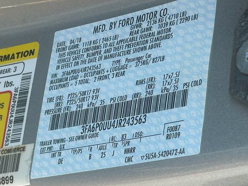 Used 2018 Ford Fusion S FWD image 35