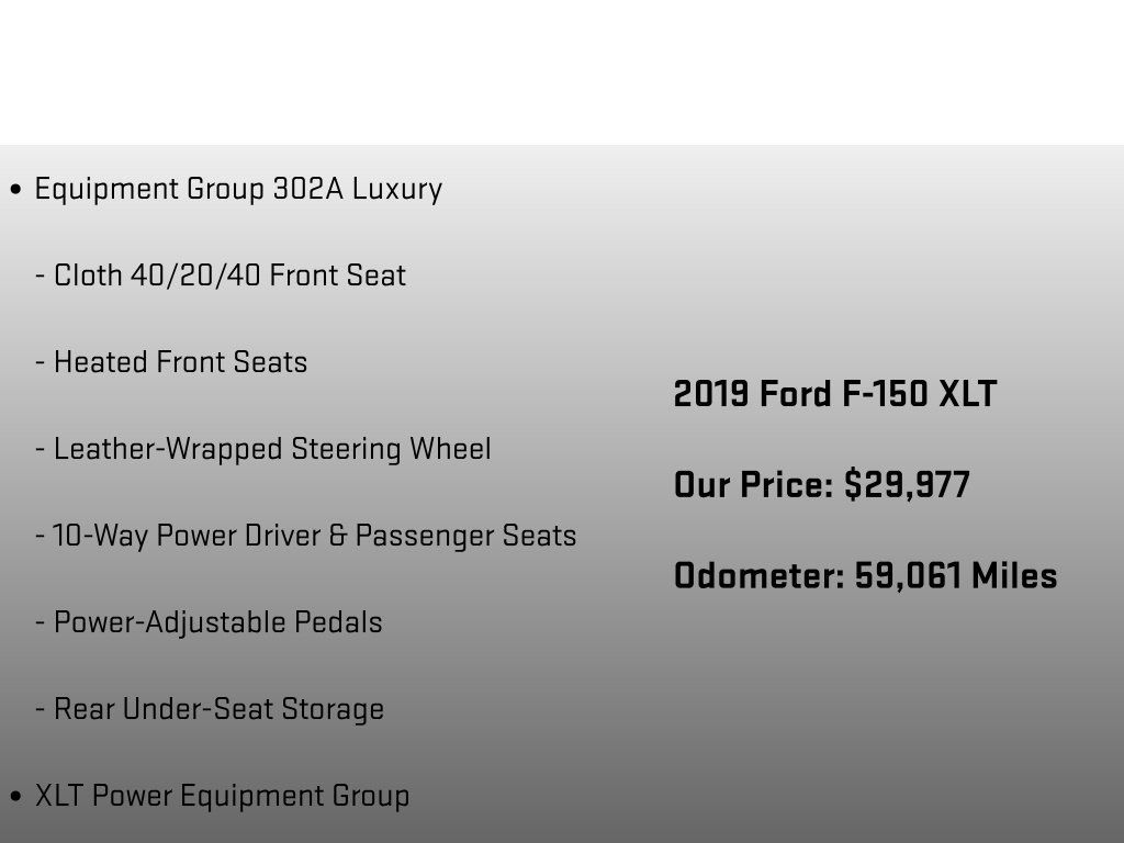 Used 2019 Ford F150 XLT w/ Equipment Group 302A Luxury AWD/4WD image 12