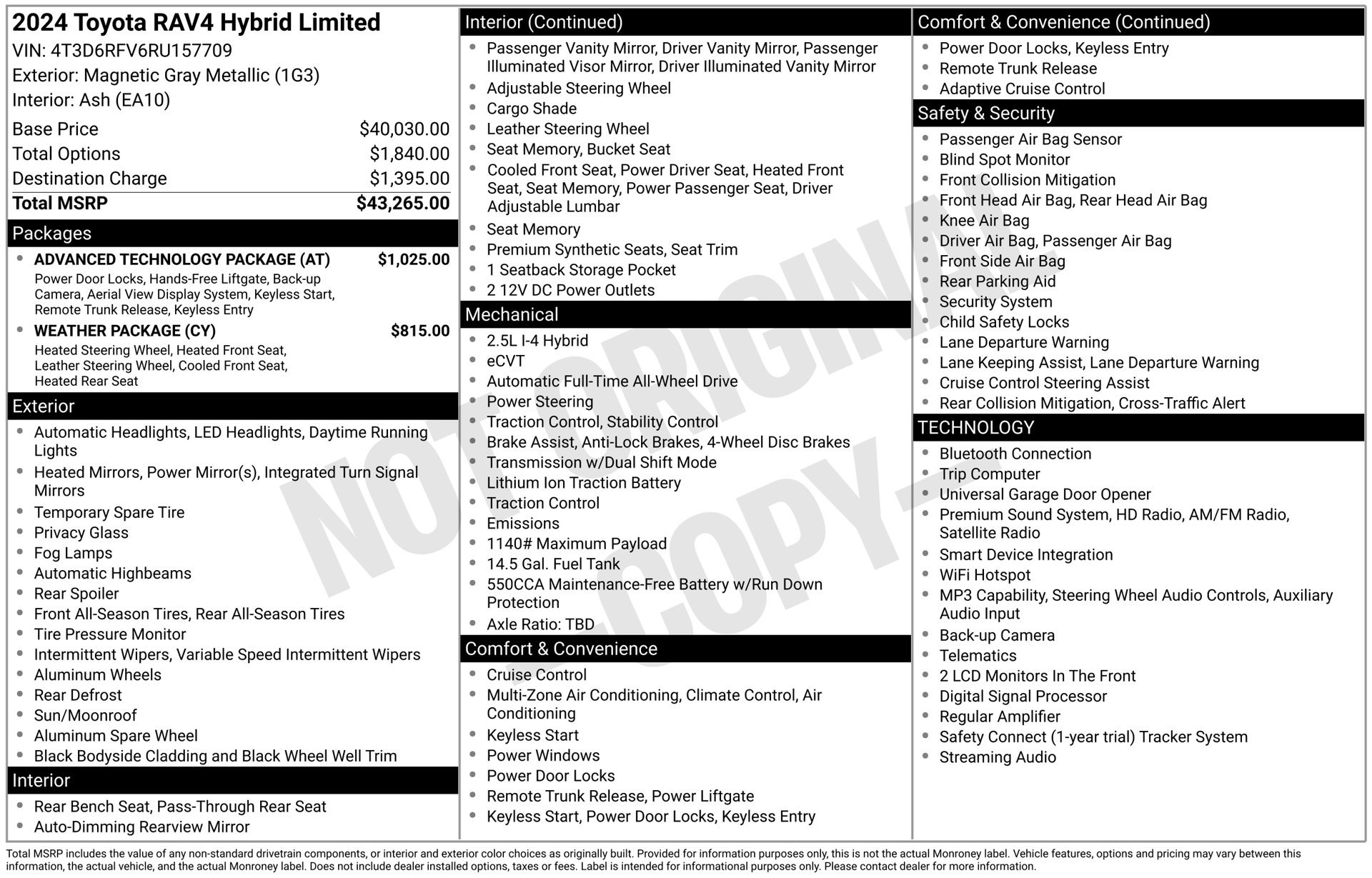 Used 2024 Toyota RAV4 Limited w/ Advanced Technology Package AWD/4WD image 52
