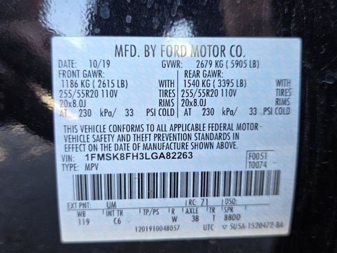 Used 2020 Ford Explorer Limited w/ Class III Trailer Tow Package AWD/4WD image 20