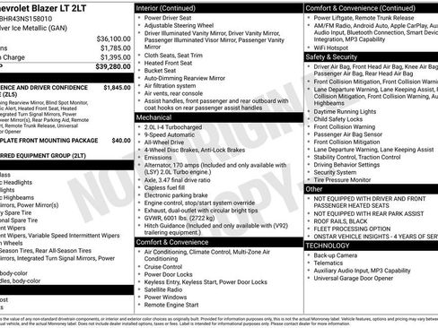 Used 2022 Chevrolet Blazer LT image 40