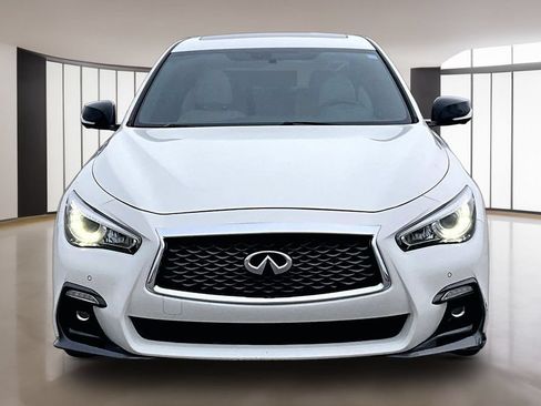 Used 2019 INFINITI Q50 Red Sport 400 w/ Sensory Package AWD/4WD image 3