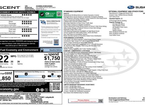 Used 2021 Subaru Ascent Limited w/ Popular Package #2 image 4