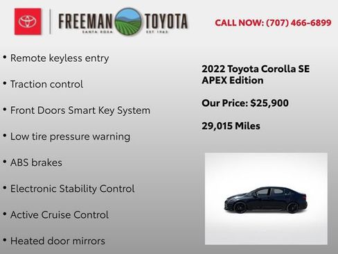 Used 2022 Toyota Corolla SE FWD image 9