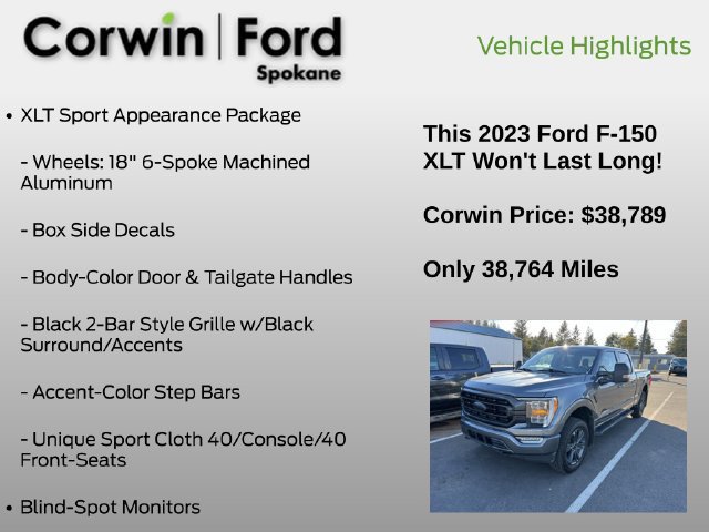 Used 2023 Ford F150 XLT w/ Equipment Group 302A High AWD/4WD image 17