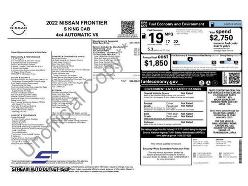 Used 2022 Nissan Frontier S w/ Technology Package image 43
