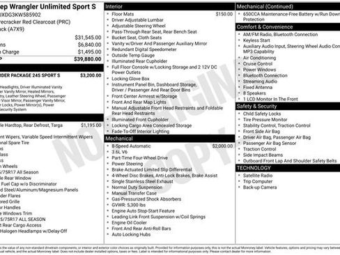 Used 2019 Jeep Wrangler Unlimited Sport S image 15