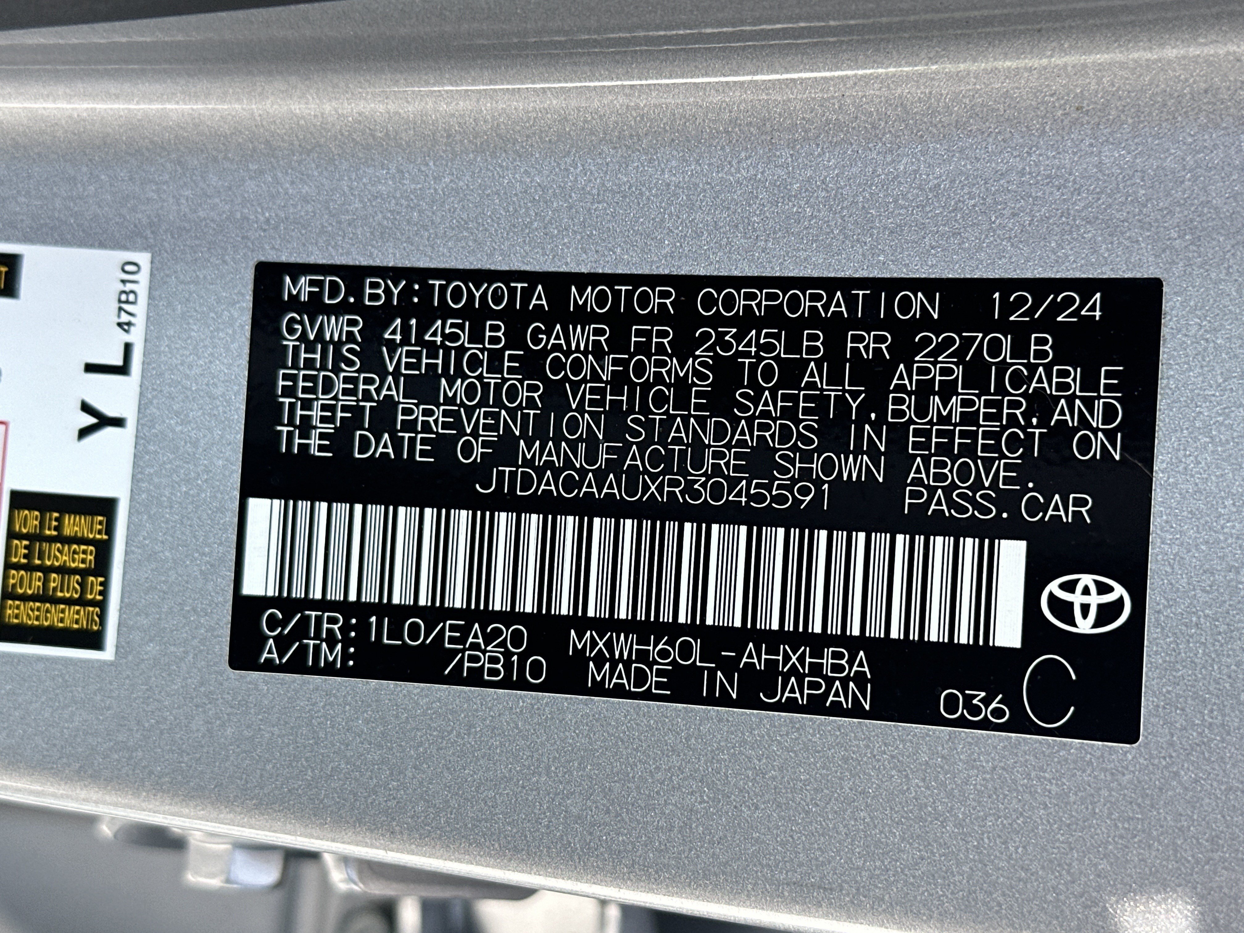 Used 2024 Toyota Prius Limited FWD image 35