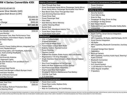 Used 2018 BMW 430i xDrive Convertible w/ Premium Package image 4