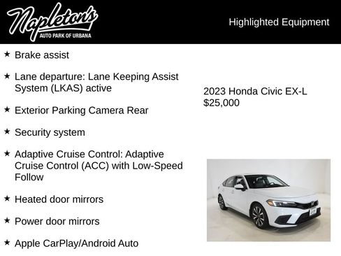 Used 2023 Honda Civic EX-L image 16