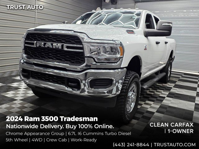 Used 2024 RAM 3500 Tradesman w/ Chrome Appearance Group AWD/4WD image 1