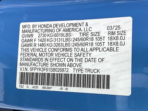 New 2025 Honda Ridgeline TrailSport image 17