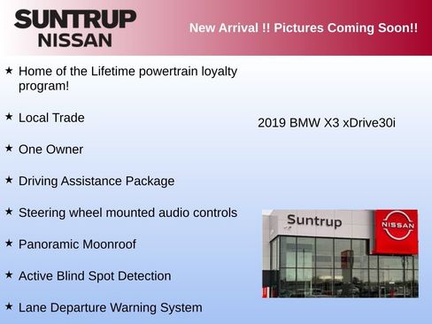 Used 2019 BMW X3 xDrive30i w/ Driving Assistance Package AWD/4WD image 3