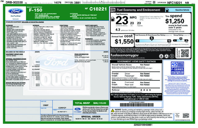Used 2022 Ford F150 Limited AWD/4WD image 8