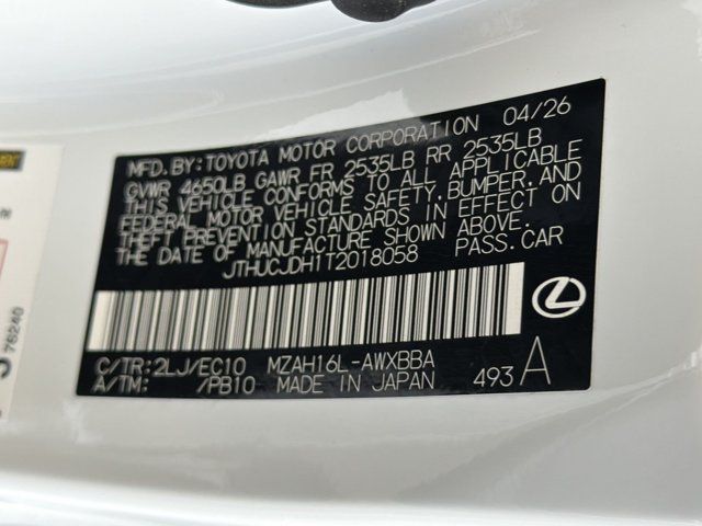 Certified 2026 Lexus UX 300h AWD w/ Cold Area Package image 29
