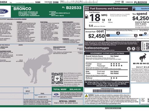 Used 2023 Ford Bronco Everglades AWD/4WD image 44